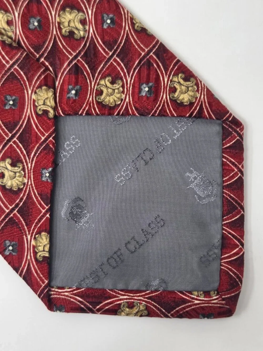 Robert Talbott Monterey Best Of Class Silk Mens Tie 58 Inch Red Gold Pattern